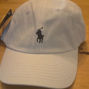 Ralph Lauren White Polo Cap